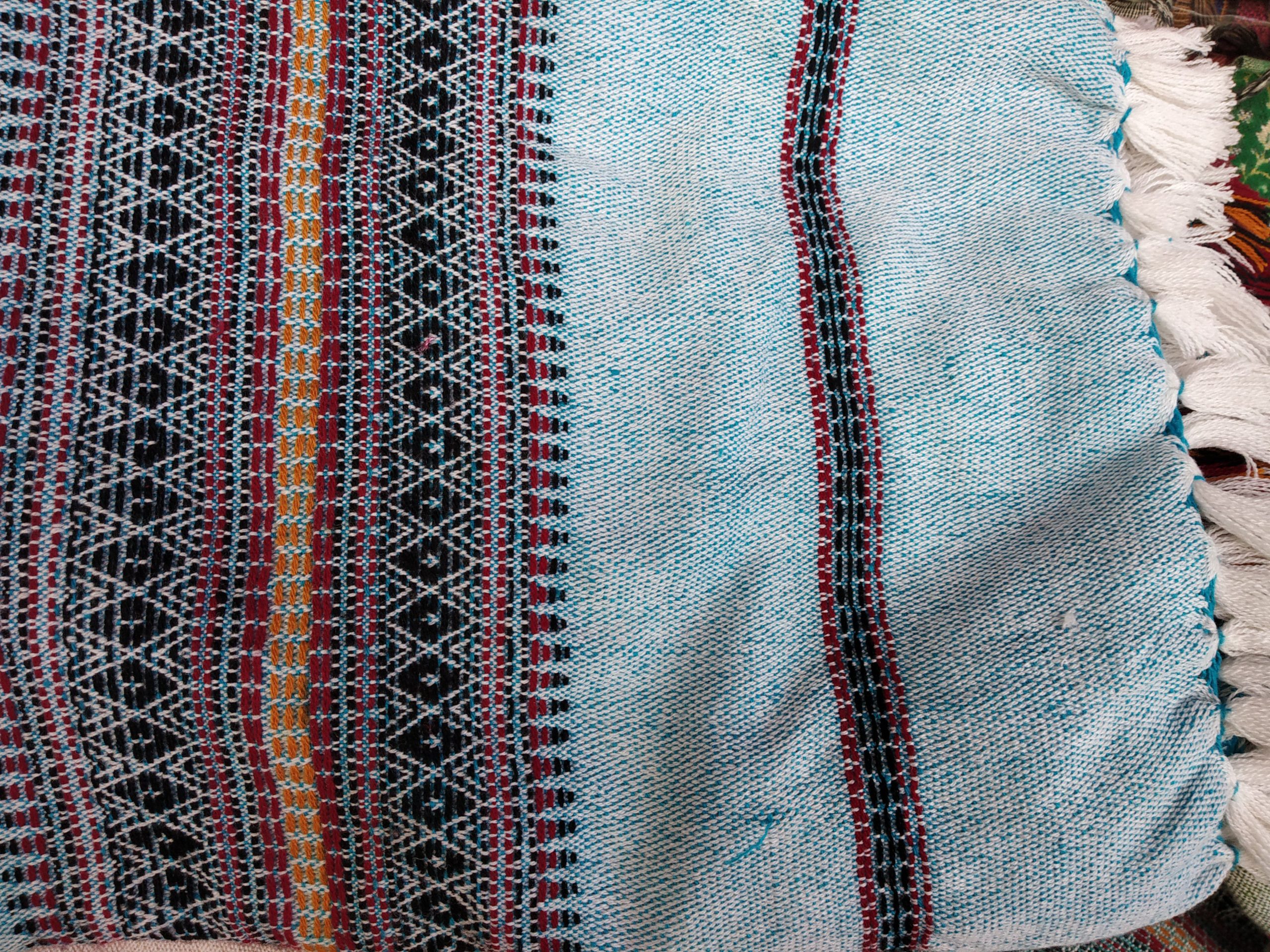 Manipuri Shawl - Light Blue