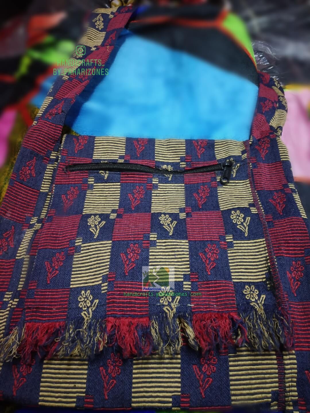 Denim Scraps Slow Stitch Embroidery Handmade Purse/Bag