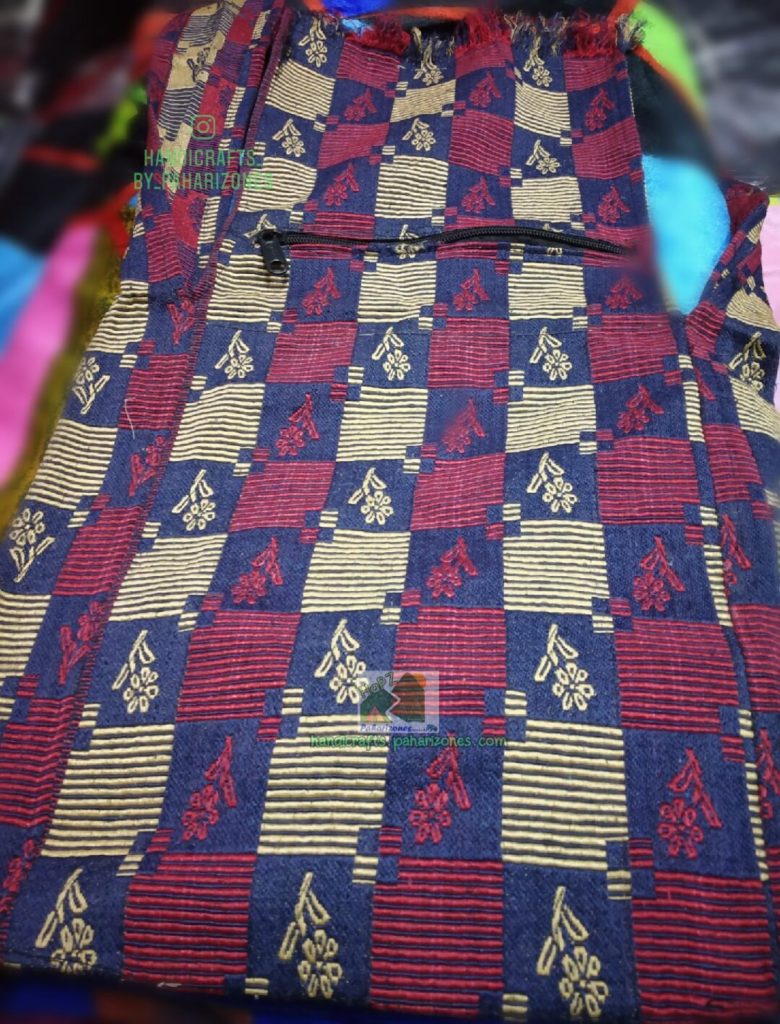 Red - Handcrafted Fabric Jhola Bag  87 main image 1
