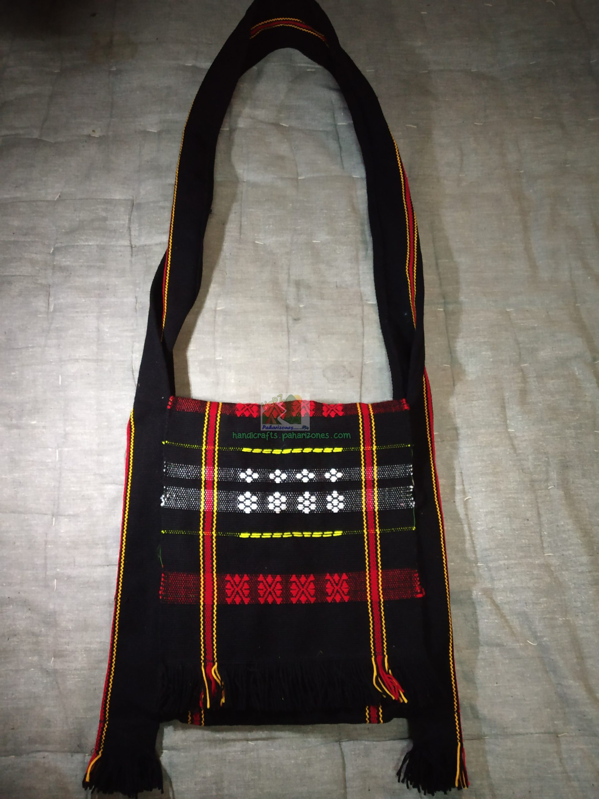 Jhola/Cloth Bag/Naga Shawl Bag - Red - Paharizones