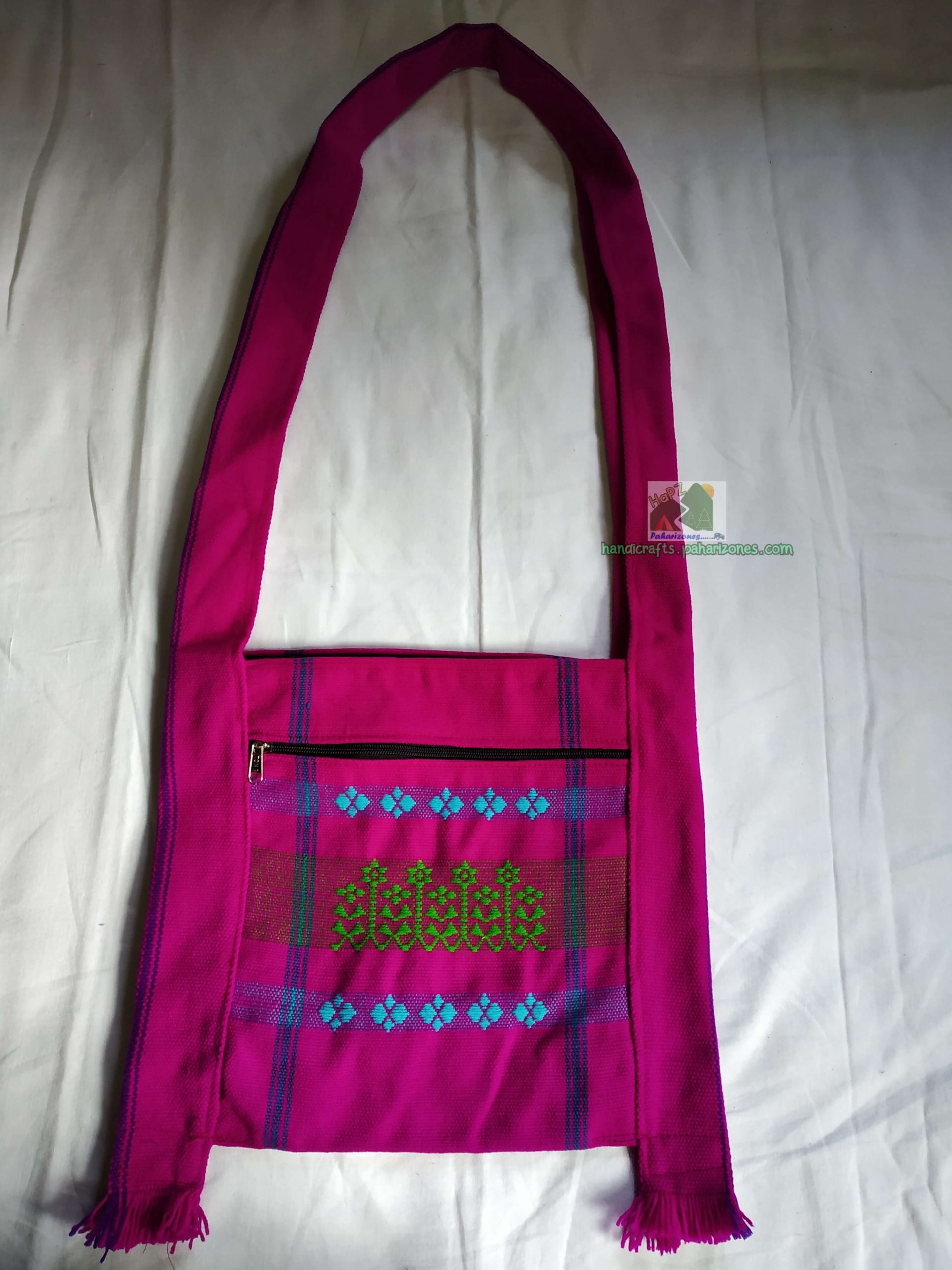 Hand Embroidered, Pure Cotton Naga Bag | soilofindia.com