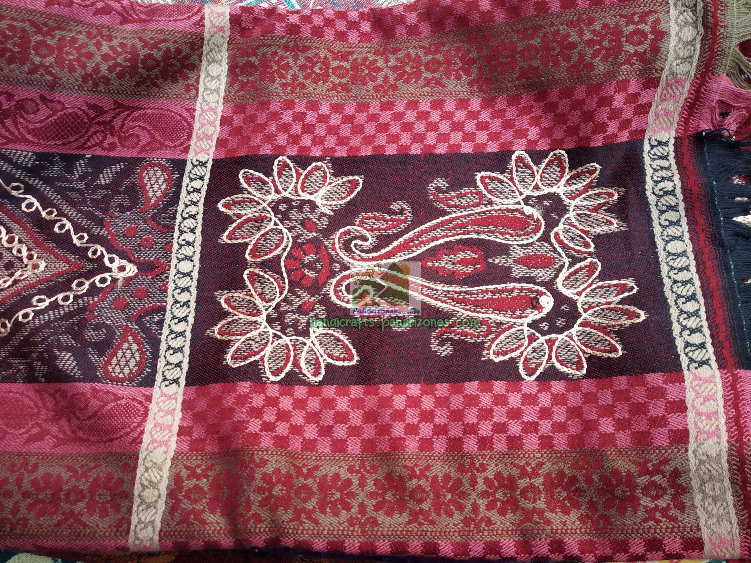 Tripura Shawl - Crimson - Paharizones