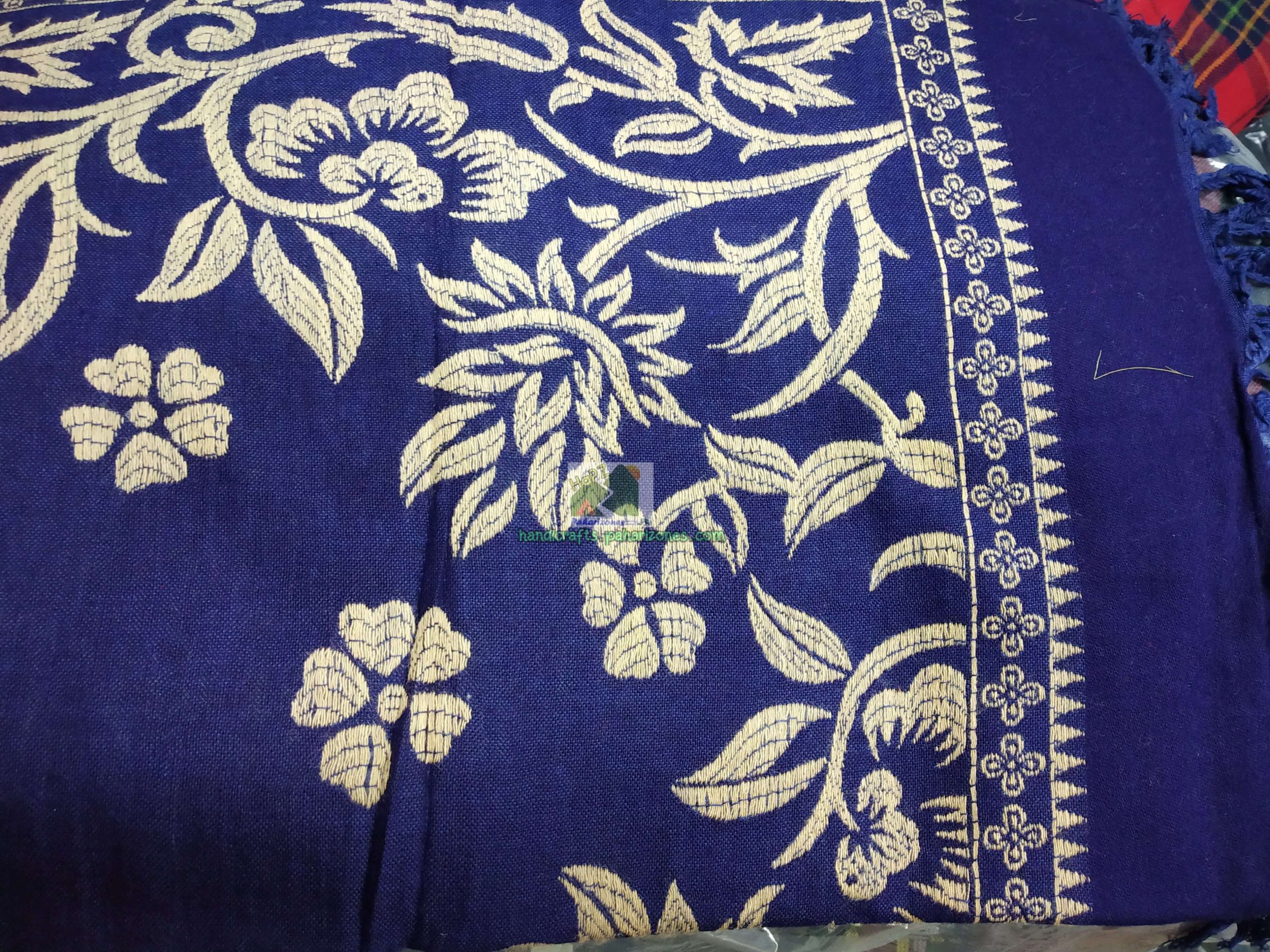 Tripura Shawl - Navy Blue - Paharizones