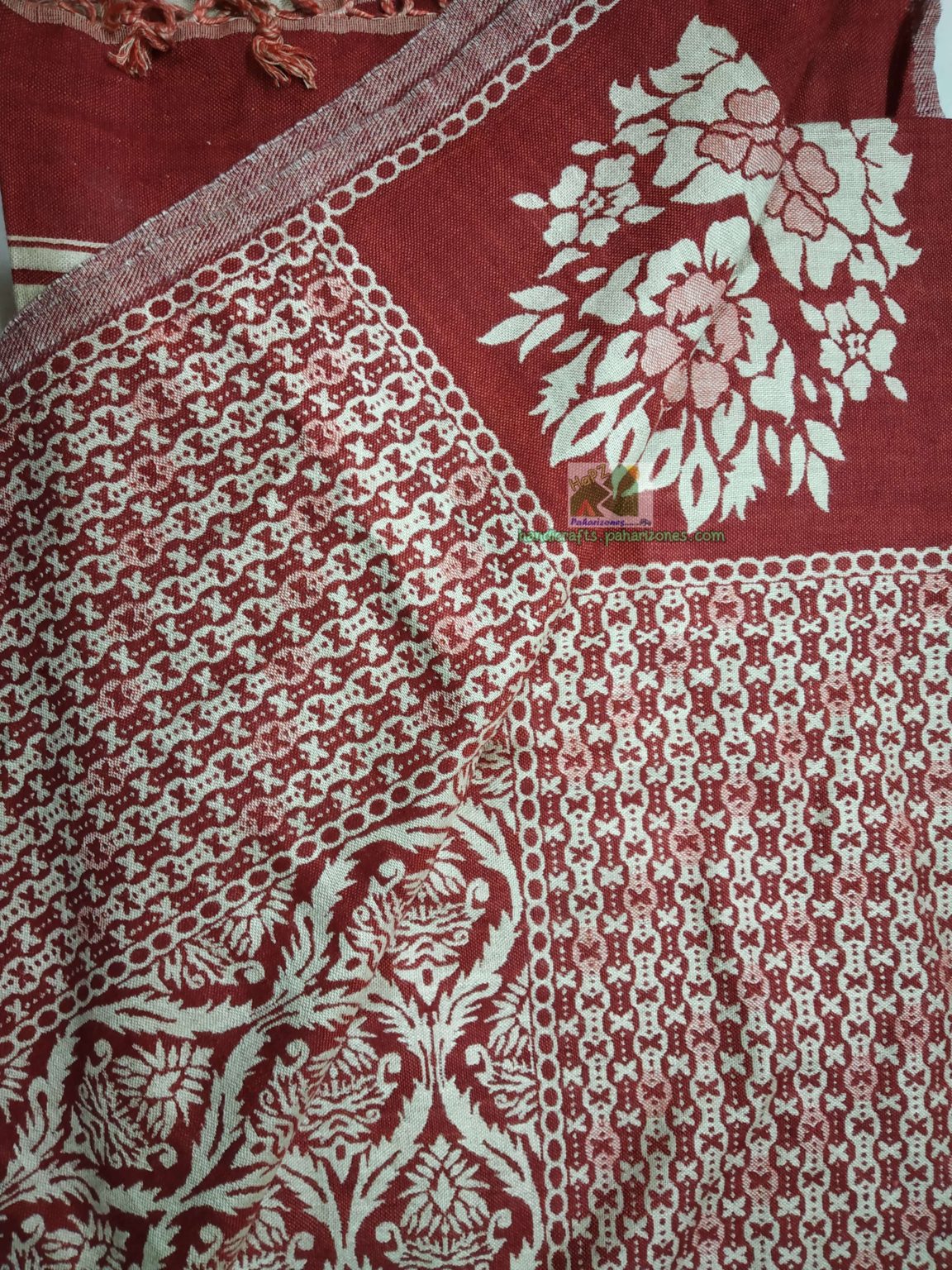 Tripura Shawl - Crimson II - Paharizones