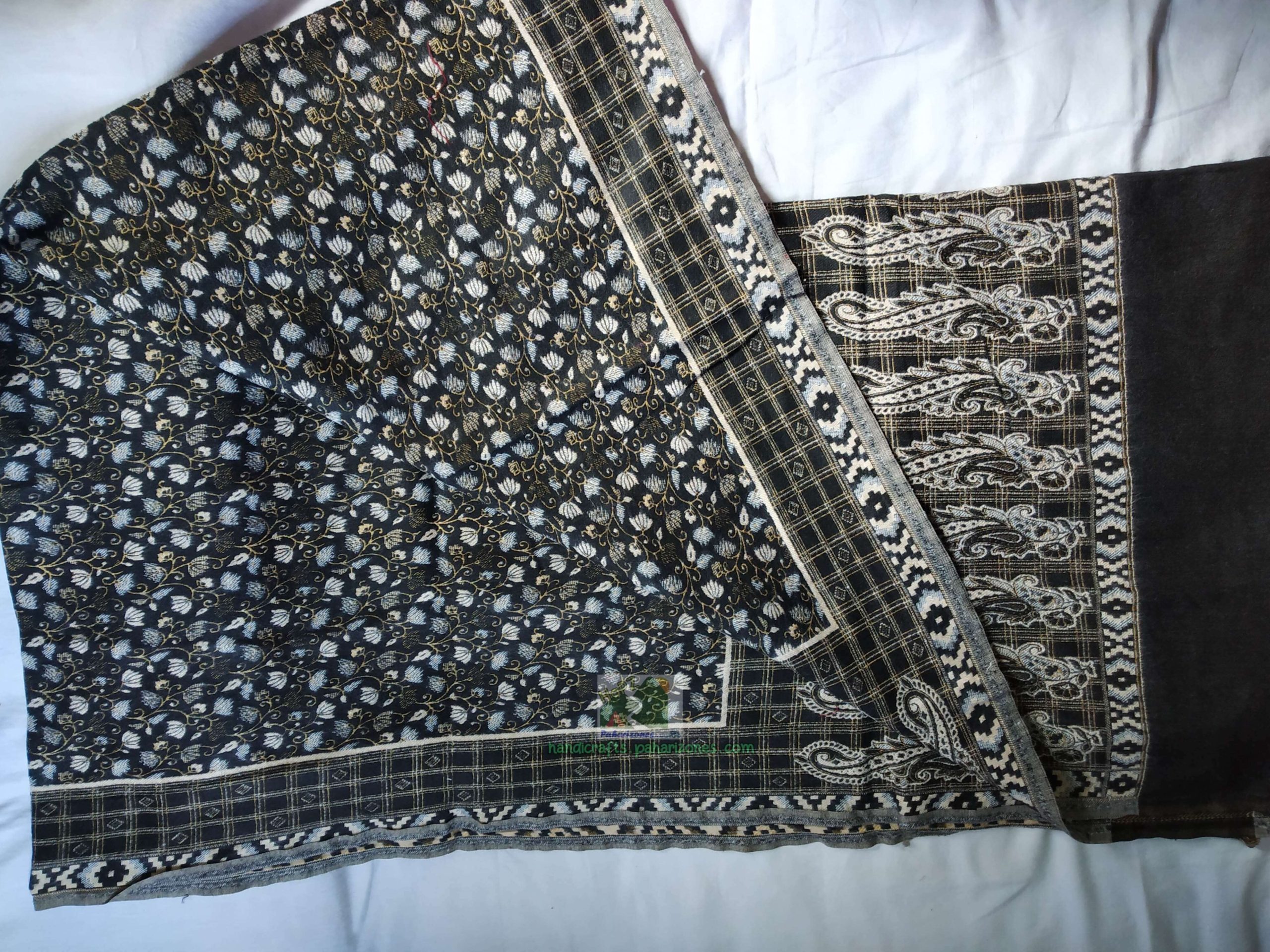 Arunachal Shawl - Black - Paharizones