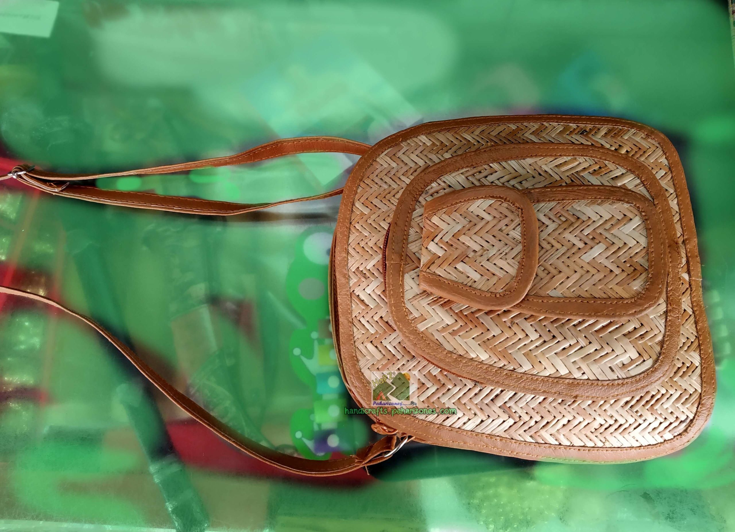 Jute Bags [set of 2] - Manjusha art - Indian handicraft (20