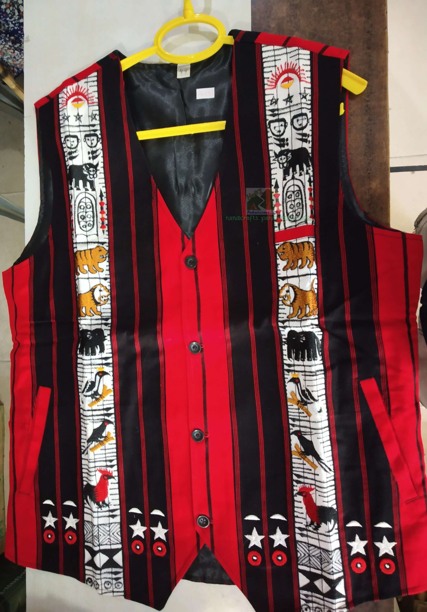 Vest Waist Coat Naga RedWhit