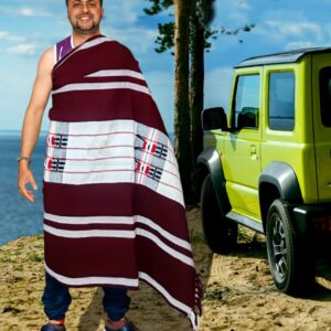 Naga Shawl - BSeries_BrownWhite (Medium)