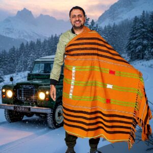 Naga Shawl SSeries - Yellow Snowfall