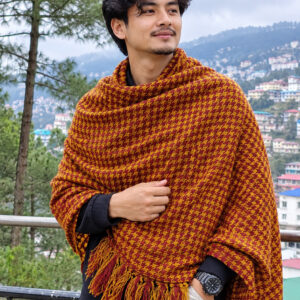Meghalaya Shawl_Bhoye_Ryndia Shawl - Y & B Checks